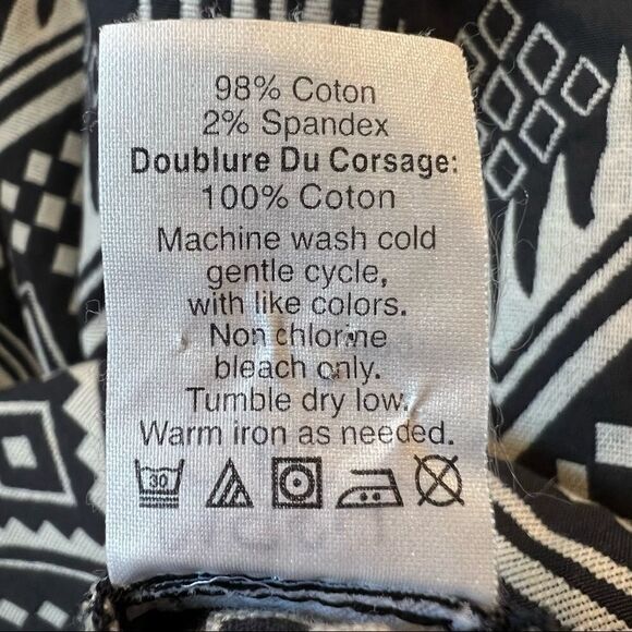 J. Crew Shift Dress Size 4 Sleeveless Grey Aztec Southwest Geometric Pattern - Picture 13 of 13